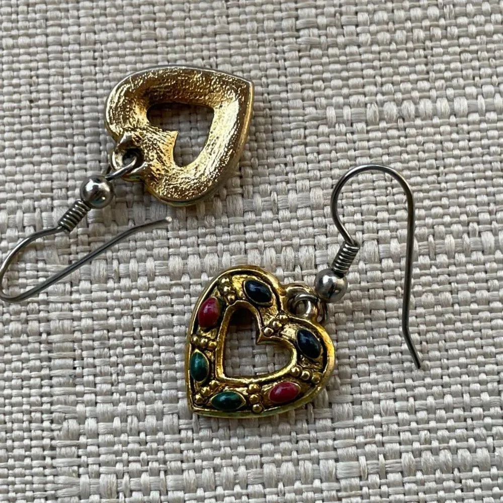 Vintage Earrings Gold Tone Fashion Ear Jewelry Women Earrings - Picture 4 of 10